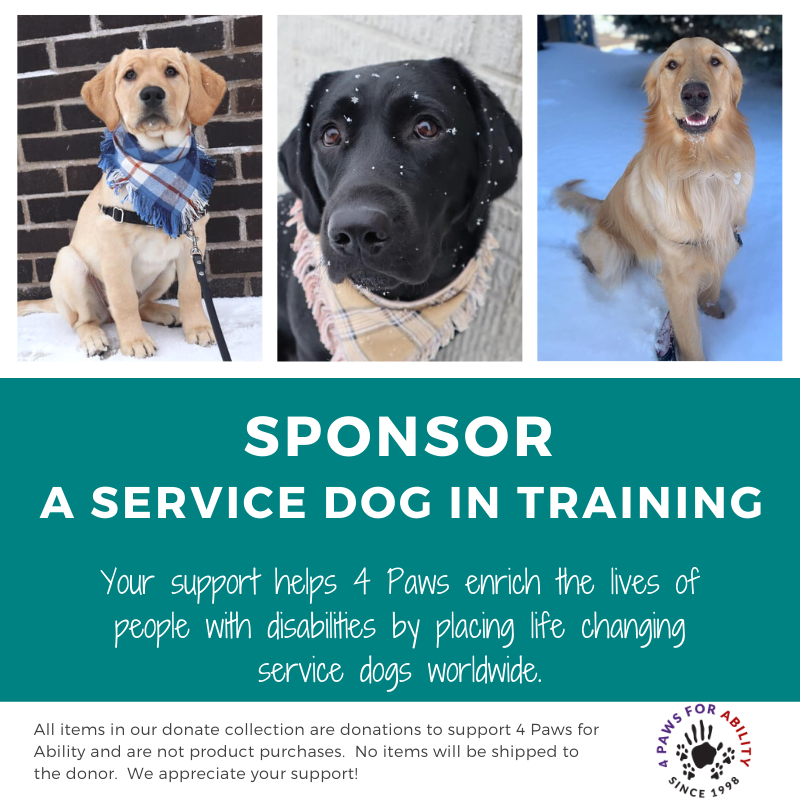 Paws service hot sale dog training