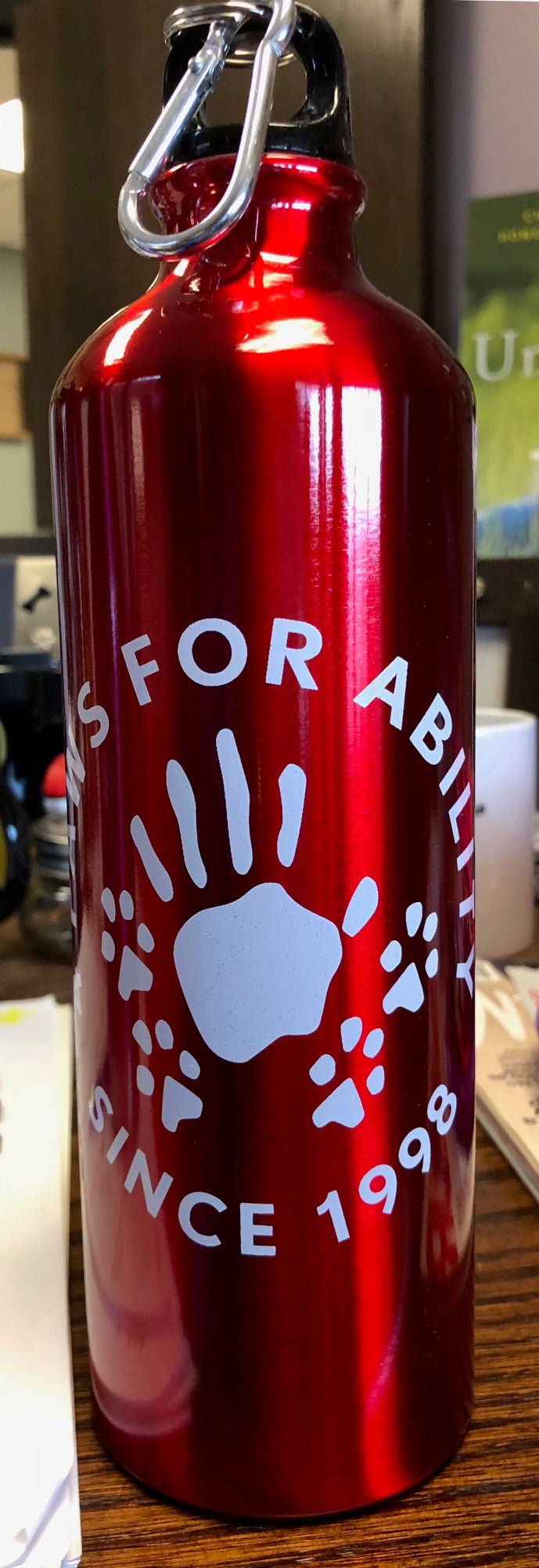Accessories - 4 Paws Red Aluminum Water Bottle